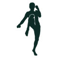 Hombre entrenando para fortalecer su rodilla